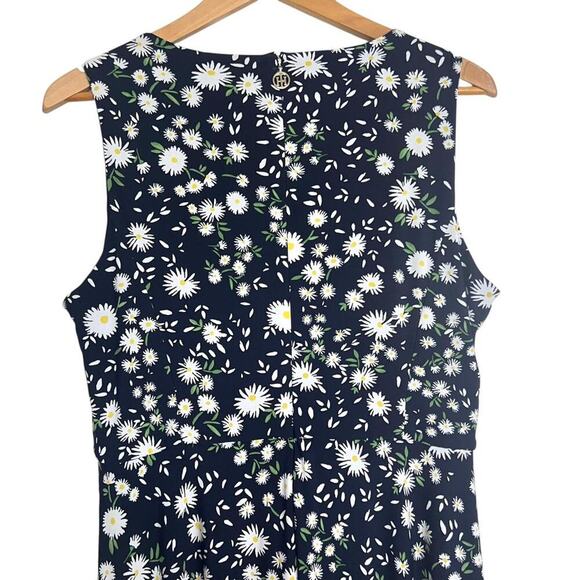 Tommy Hilfiger Fit & Flare Midi Dress Wind Blown Daisy Floral Jersey Size 12 - Picture 5 of 8